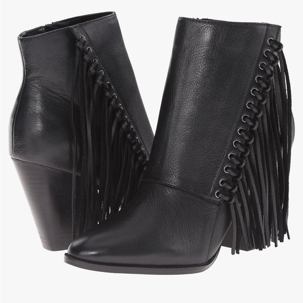 Aldo Fringe Linsey Bootie Black - Picture 1 of 10